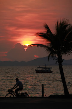 Beautiful tropical sunset