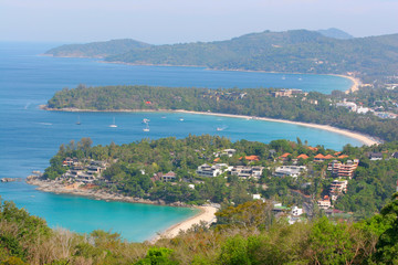 coastline of the island in the south sea