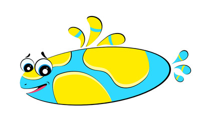 little colorful tropical fish