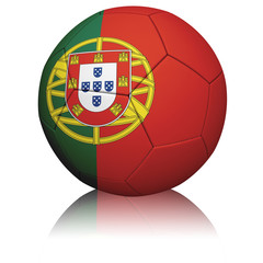 Obraz premium Portuguese Flag Football