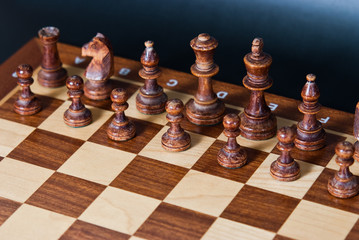 Fototapeta Szachy na szachownicy obraz