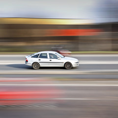 Obraz na płótnie Canvas moving car