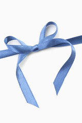 blaues Geschenkband