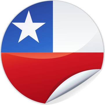 Sticker du Chili (d&eacute;tour&eacute;)