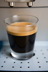 café dans un verre