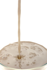 kefir on white background