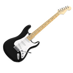 Obraz premium Black guitar 3D