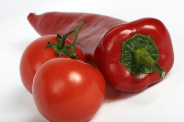tomato and pepper