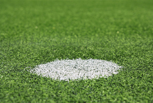 Fu&szlig;ballplatz Ansto&szlig;punkt Makro