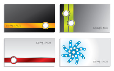 Abstract business cards