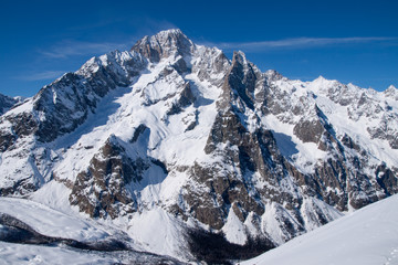 Fototapeta na wymiar Szczyt Mont Blanc