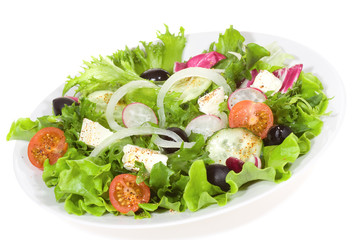 Fresh salad with vegetables
