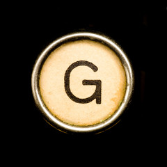 Typewriter letter G