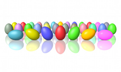 Bunte Mischung Ostereier