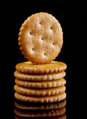 Salt round cracker