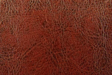 Foto op Canvas donkerrode lederen textuur achtergrond © severija