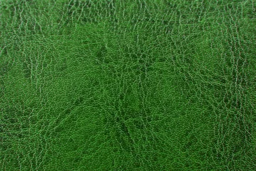 Foto auf Acrylglas grüner leder stoff textur hintergrund © severija