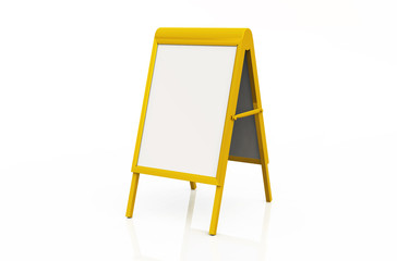 DIN Format Klapprahmen Kundenstopper - Gold Gelb