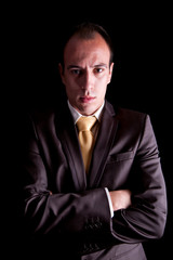 Young Business Man with a serious look