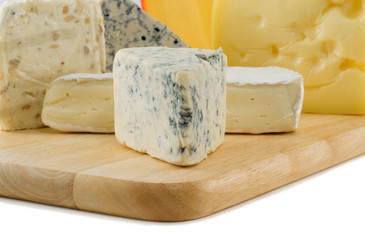 Closeup cheese variates