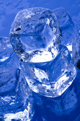 Ice Cubes Closeup