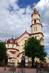Fototapeta na wymiar The church of St. Nicholas in Vilnius