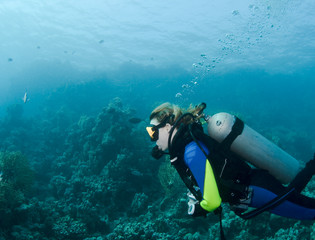 Female diver