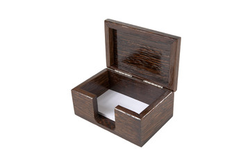 The varnished decorative casket isolated