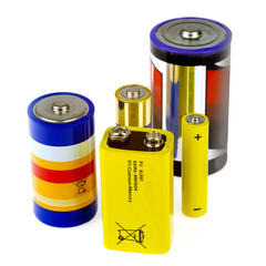 a lot of different batteries
