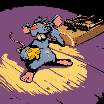 freche ratte mit k&auml;se