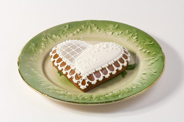 Gâteau tchèque en forme de coeur