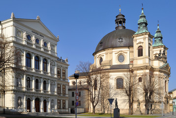 Obraz premium church of Saint John Baptiste,Kromeriz world heritage site