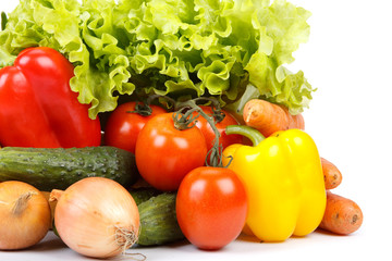 Still-life with fresh vegetables