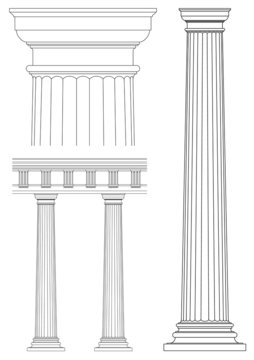 vector classic column
