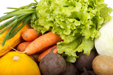 Still-life with fresh vegetables