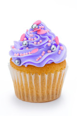 Purple cupcake