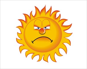 sol enfadado
