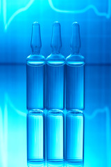 Ampules with EKG