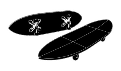 Skateboard Vector 05