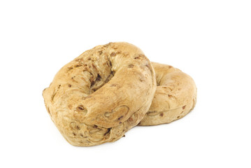 Two Cinnamon Raisin Bagels