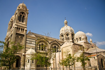 Marseille Cathedral exterior, France