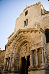 Fototapeta na wymiar Church of St. Trophime in Arles, Provence, France