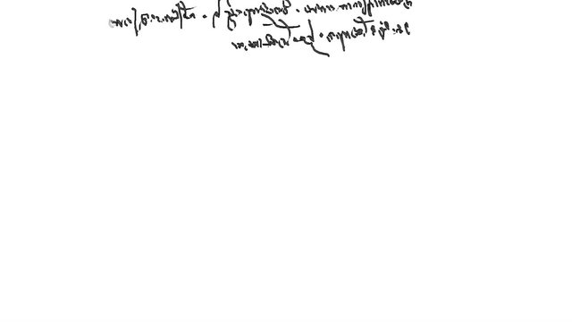 Specific handwriting of Leonardo da Vinci, right to left.