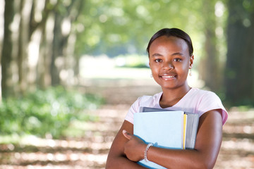 Fototapeta premium african american college student