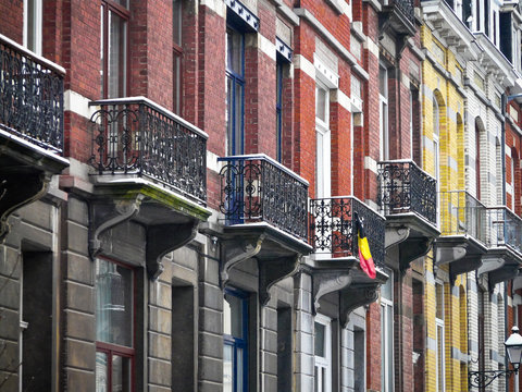 House fronts in Brussels