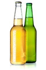 Two beer bottles