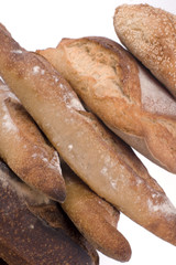 pains de campagne et baguette