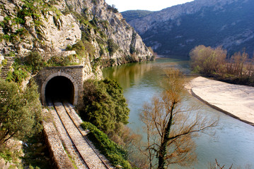Nestos river at Thrace, Greece