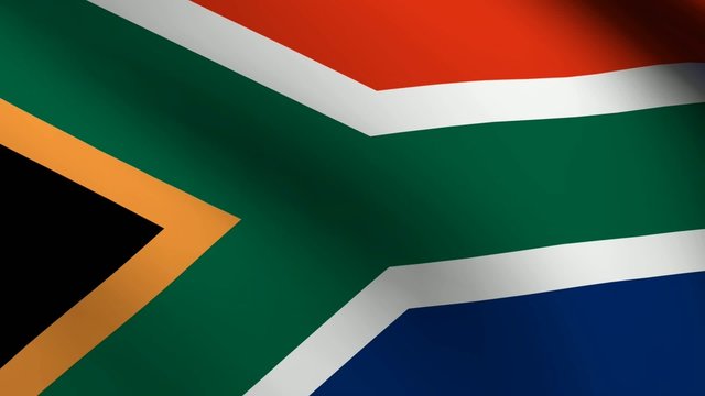 South Africa flag - loop