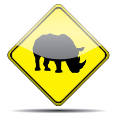 Se&ntilde;al rinoceronte